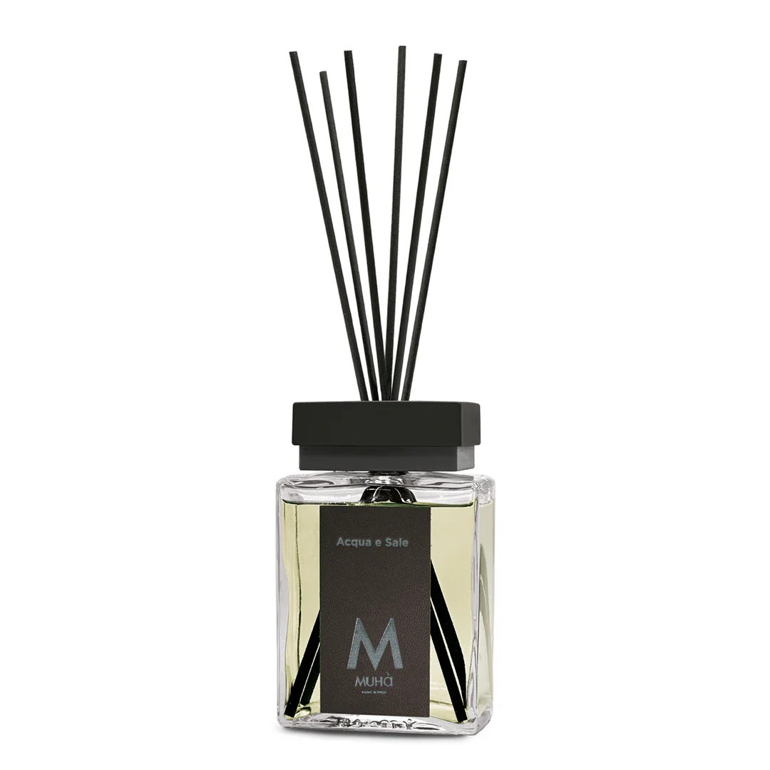 Muhà Luxe Perfume Diffusore Ambiente con Bastoncini Acqua e Sale 200 Ml
