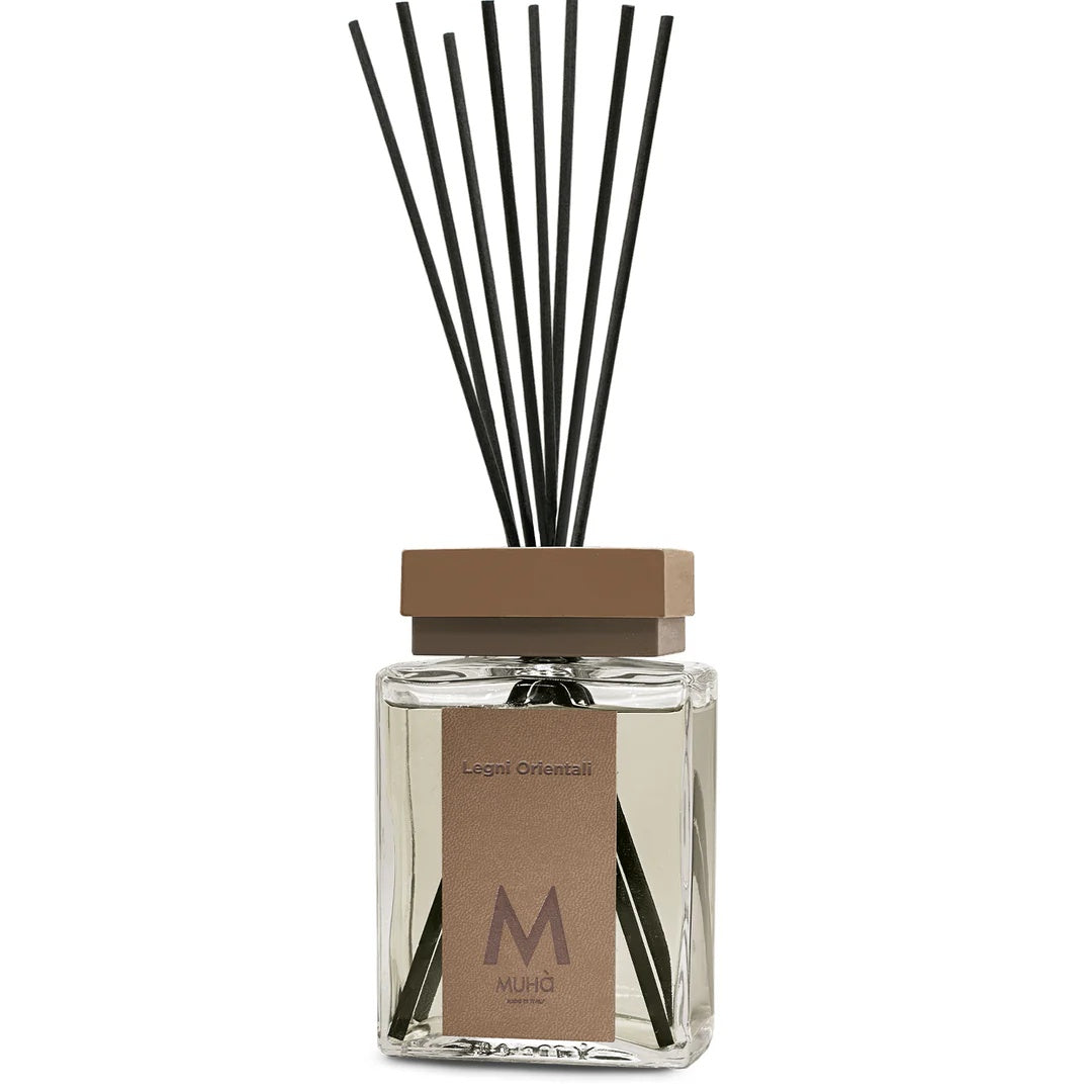 Muhà Luxe Perfume Diffusore Ambiente con Bastoncini Legni Orientali 500 ML