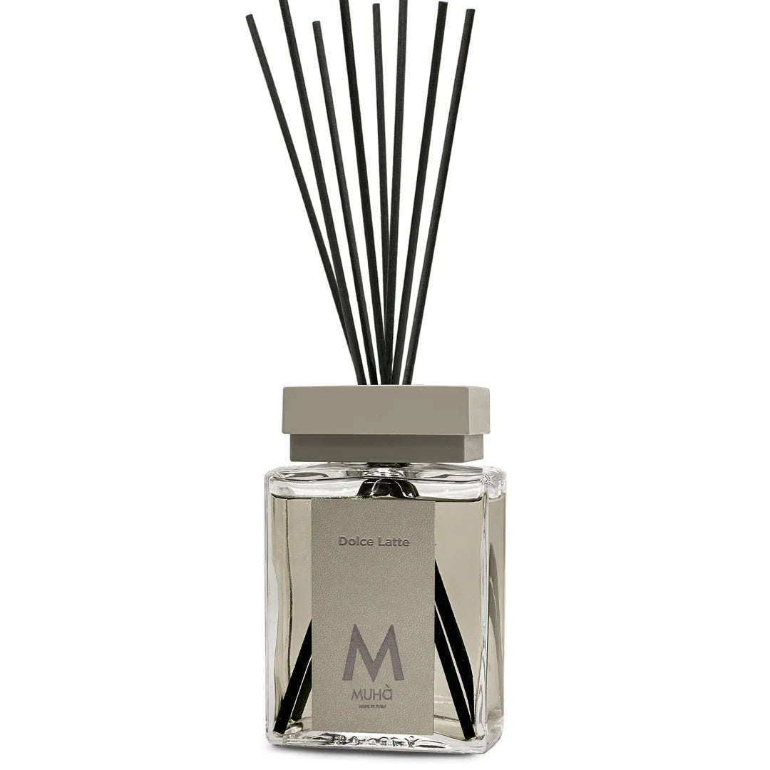 Muhà Luxe Perfume Diffusore Ambiente con Bastoncini Dolce Latte 1.000 Ml