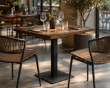 Moia Greenwood Base Tavolo Appesantita Acciaio Nero 39×39 H72 cm