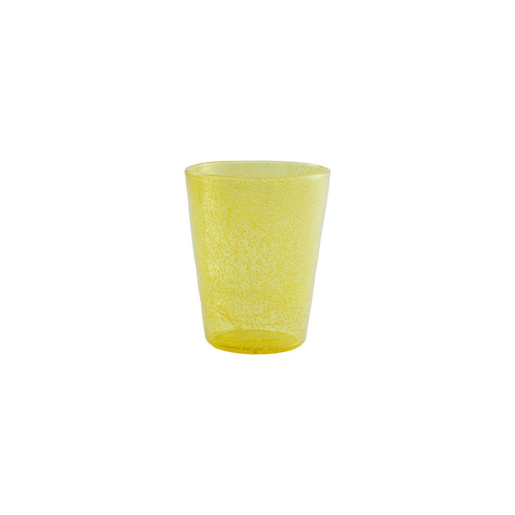 Zani Serafino Memento Synth Bicchiere da Acqua Giallo in Metacrilato