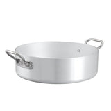 AGNELLI Casseruola Bassa Alluminio Fondo Induzione 2 Manici D 28 cm
