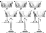 RCR Cristalleria Italiana Timeless - CH - Set da 6 Calici Clessidra in Vetro