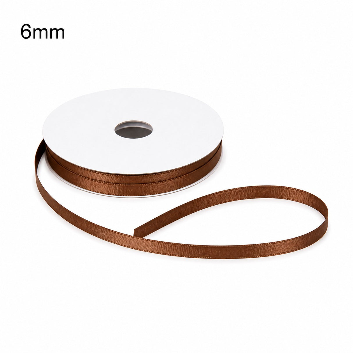 ETM Nastro Doppio Raso Colore Mocha Mousse 6 mm x 50 m