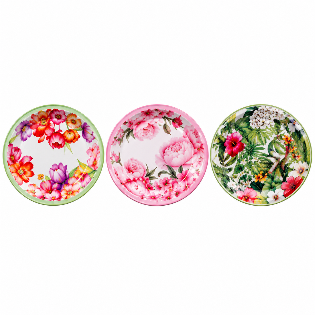 Ad Trend Set 12 Piatti di Carta Ø 23 cm – Piatti Monouso per Feste e Compleanni, Modelli Assortiti 1 Confezione