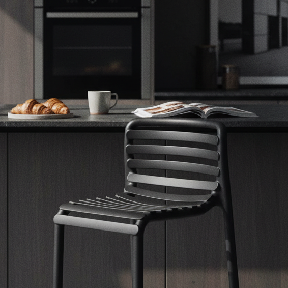Doga Stool Anthracite Modern Kitchen