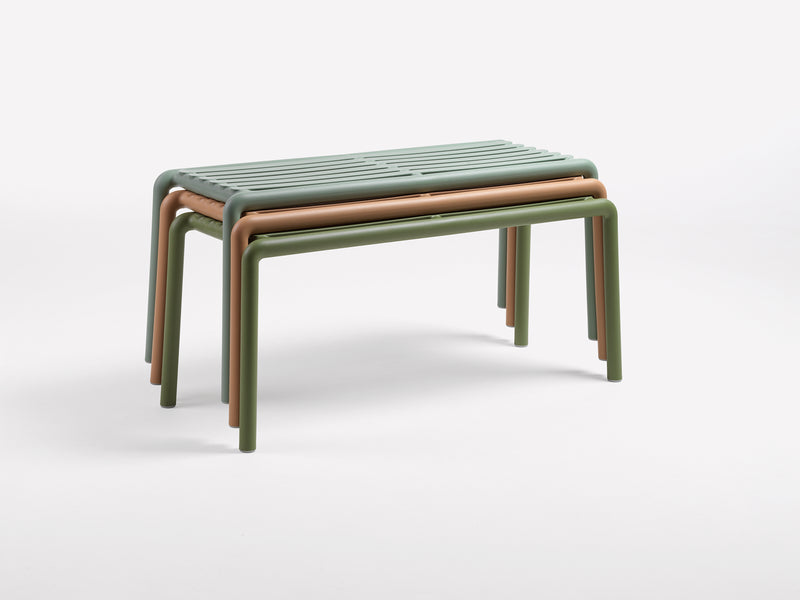 Nardi Doga Bench New Panchina da Esterno colore Pera 102,5 x 44 x 39 cm – Panchina Moderna per Giardino e Terrazzo