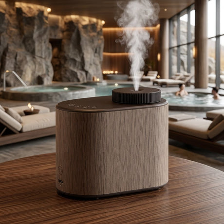 Dessenze Diffusore di Fragranze ad Alta Pressione Oval Grigio – Profumatore Ambiente Bacche Rosse