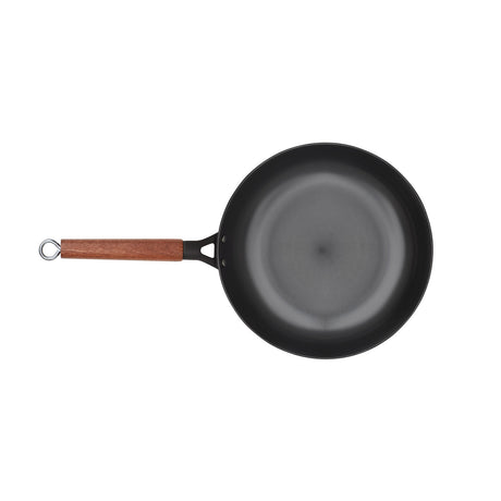 Zani Serafino Padella 5 Padel in Ferro D 24 Cm con Manico in Legno