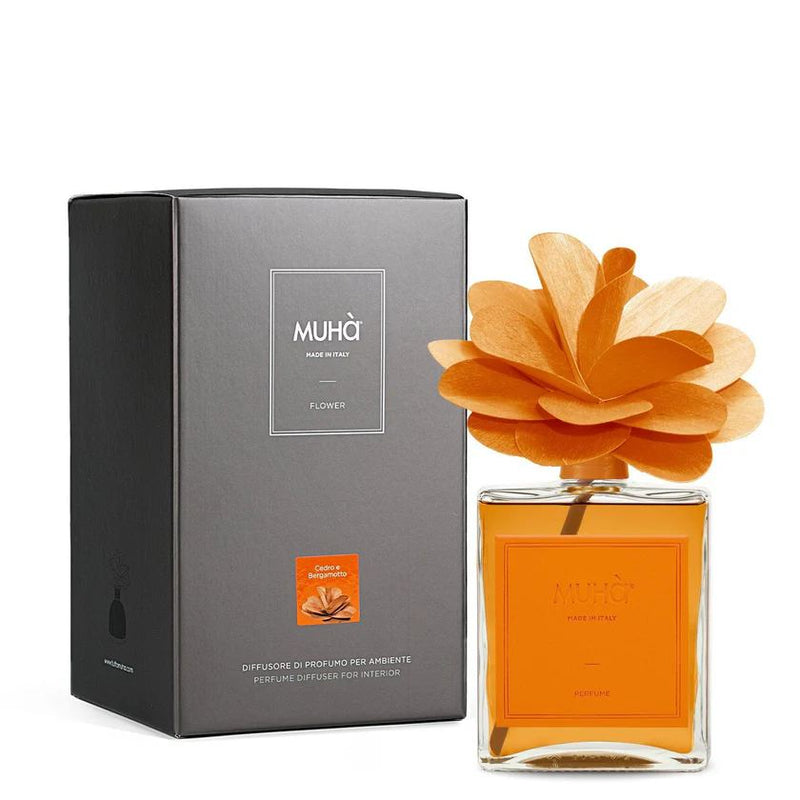 Muhà Profumatore Diffusore Flower Camelia Cedro e Bergamotto 500 Ml