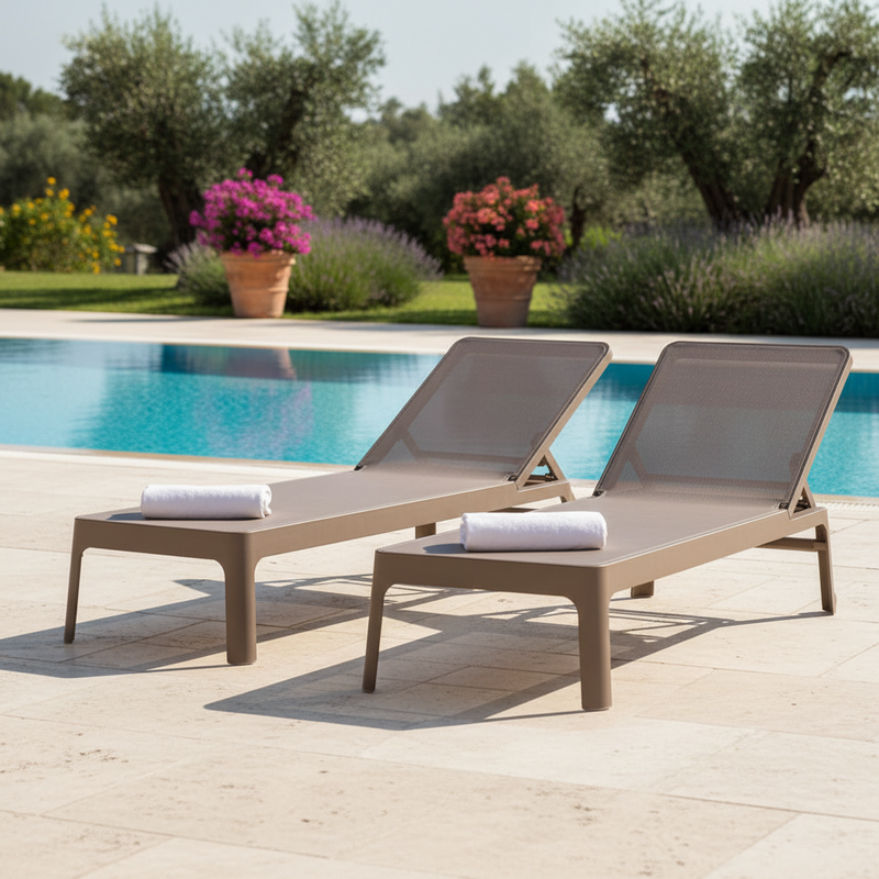 Hotel pool terrace