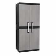 Toomax Armadio 2 Ante Garage Mega Utility Cabinet – Mobile Porta Attrezzi con 4 Ripiani Regolabili