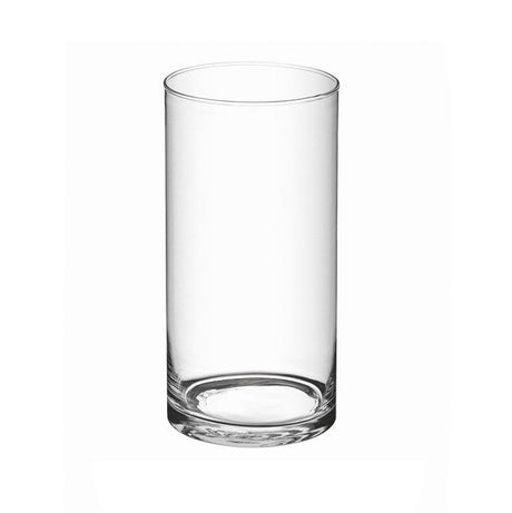 a l e import a l e import vaso cilindro vetro taglio caldo h 200 mm d 100 mm trasparente