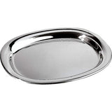 alessi alessi piatto da portata in acciaio lucido 42 x 35 cm vassoio elegante per servizio tavola ean 8003299862665