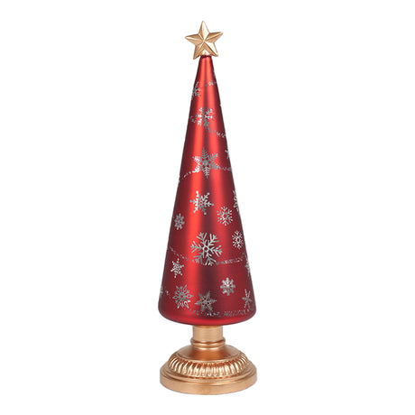 arpimex arpimex alberello di natale con luci 36 cm vetro rosso oro ean 8018318527449
