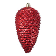 ARPIMEX Decorazione di Natale Pigna 13 x 25 Cm Plastica Rosso