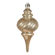 ARPIMEX Ornamento di Natale a Spirale Appuntito 11,5 x 26,5 Cm Plastica Beige