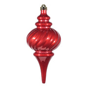 ARPIMEX Ornamento di Natale a Spirale Appuntito 11,5 x 26,5 Cm Plastica Rosso