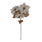 ARPIMEX Poinsettia Natalizia 3 Rami H 84 Cm Bianco