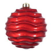 ARPIMEX Sfera Rigata di Natale D 150 Mm Plastica Rosso