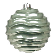 ARPIMEX Sfera Rigata di Natale D 150 Mm Plastica Verde Salvia