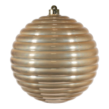 arpimex arpimex sfera rigata di natale d 200 mm plastica beige ean 8018318537615