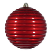ARPIMEX Sfera Rigata di Natale D 200 Mm Plastica Rosso