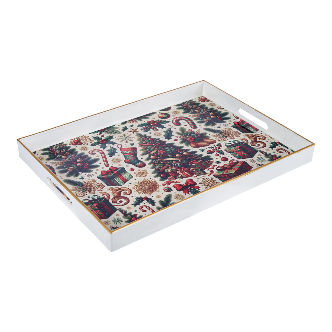 arpimex arpimex vassoio decorato natalizio 48 x 35 cm legno multicolor ean 8018318504594