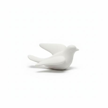 arpimex ar colomba porcellana bianca ideale per decorazioni, matrimoni, battessimi, bomboniere cm 11,8 x 9,6 ean 8018318226953