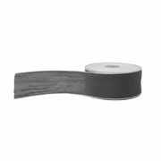 Arpimex Nastro Nancy Grigio Opaco Rifiniture Bianche 40 mm 20 mt