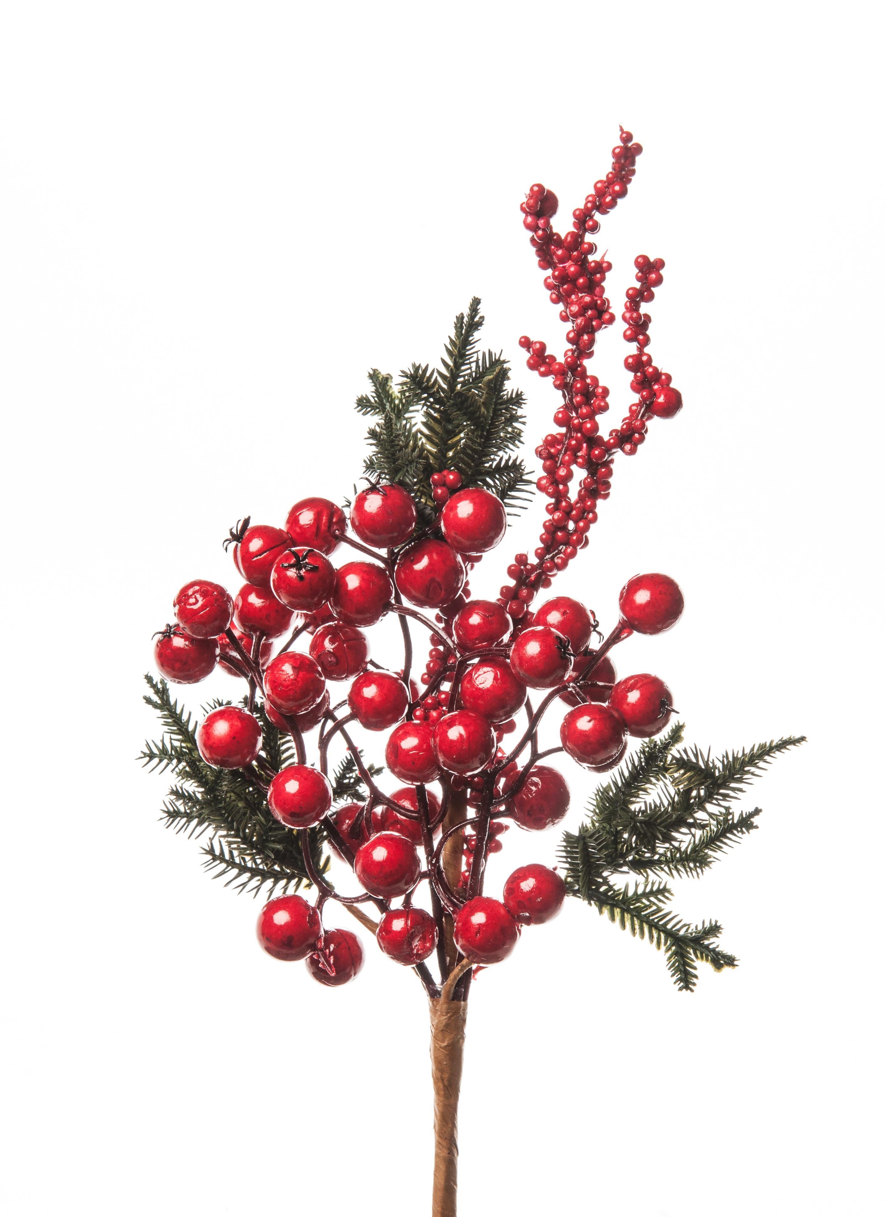 210 Bacche Rosse Artificiali Per Natale - Decorazioni Albero E Ghirlande, Gambo 7cm - Foto 8
