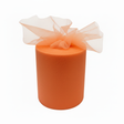 Tulle semi-trasparente per bomboniere, decorazioni e fai da te. ARPIMEX rotolo arancione H 12,5 cm × 100 mt, rete fine, no sfilacciatura ean 8018318130328