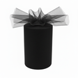 Rotolo Tulle semi-trasparente per bomboniere, decorazioni e fai da te. ARPIMEX rotolo nero H 12,5 cm × 100 mt, rete fine, no sfilacciatura ean 8018318337130