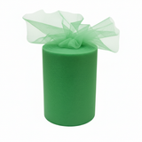 Tulle semi-trasparente per bomboniere, decorazioni e fai da te. ARPIMEX rotolo verde H 12,5 cm × 100 mt, rete fine, no sfilacciatura ean 8018318236549