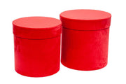 ARPIMEX Set Natale 2 Cappelliere Velluto D 26 Cm H 26 Cm Rosso