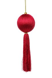ARPIMEX Sfera Natale con Decoro 7 x 7 x 25 Cm Rosso
