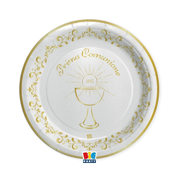 immagine-1-big-party-piatti-prima-comunione-gold-d-24-cm-8-pz-ean-8020834621945