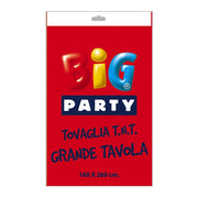 Big Party Tovaglia Tnt  160 x 260 Cm Rossa