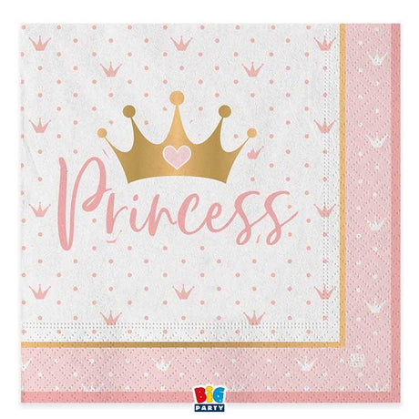 immagine-1-big-party-tovaglioli-princess-crown-33-x-33-cm-rosa-oro-20-pz-ean-8020834748741