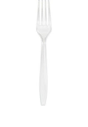 Bigiemme Forchetta Plastica H 18 Cm Trasparente 24 Pz