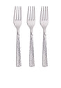 bigiemme bigiemme forchette plastica metallizzate argento hammered 24 pz ean 0092352989027