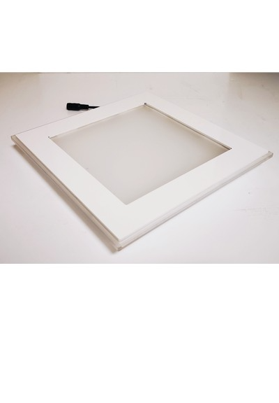 bigiemme bigiemme top led quadrato bianco usb 5v 48x48 cm per alzate
