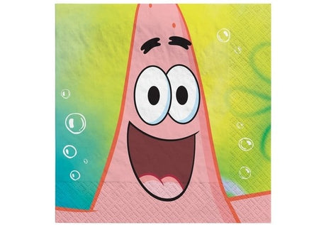 bigiemme bigiemme tovagliolo spongebob 33 x 33 cm multicolor 16 pz ean 30194099085176