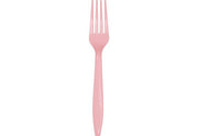 Bigiemme Forchetta Plastica H 18 Cm Rosa 24 Pz