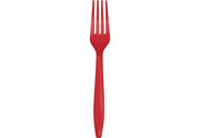 Bigiemme Forchetta Plastica H 18 Cm Rosso 24 Pz