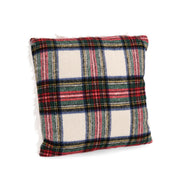 Bizzotto Cuscino di Natale Richard 45 x 45 Cm Tartan Bianco