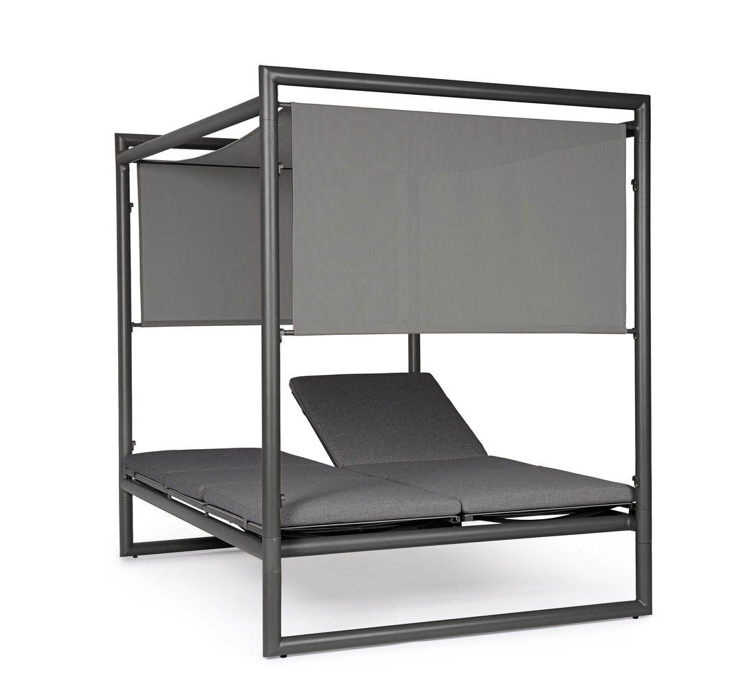 bizzotto bizzotto daybed konnor antracite struttura alluminio 213 x 149 x 196 cm tessuto idrorepellente ean 8051836690134