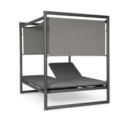 Bizzotto Daybed Konnor Antracite Struttura Alluminio 213 x 149 x 196 Cm Tessuto Idrorepellente
