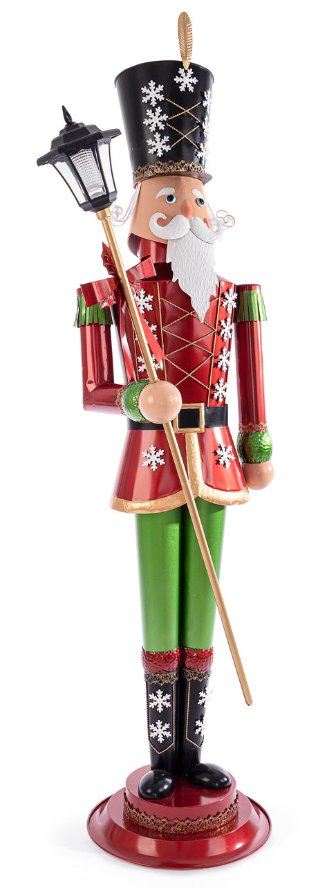 bizzotto bizzotto decor soldatino di natale astra con lanterna h 17145 cm metallo rosso ean 8051836415423