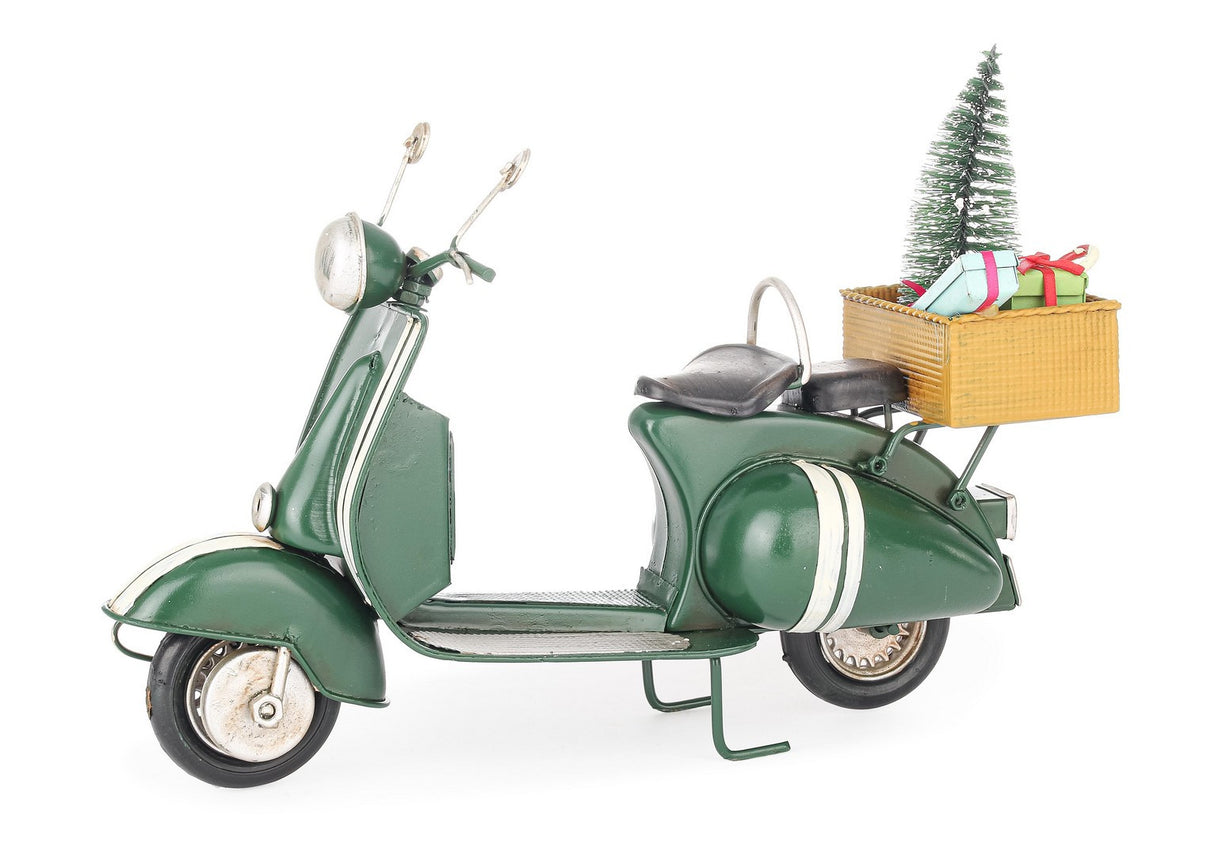 bizzotto bizzotto decorazione di natale motor vespa con pino h 215 cm 285 x 215 cm verde ean 8051836707269